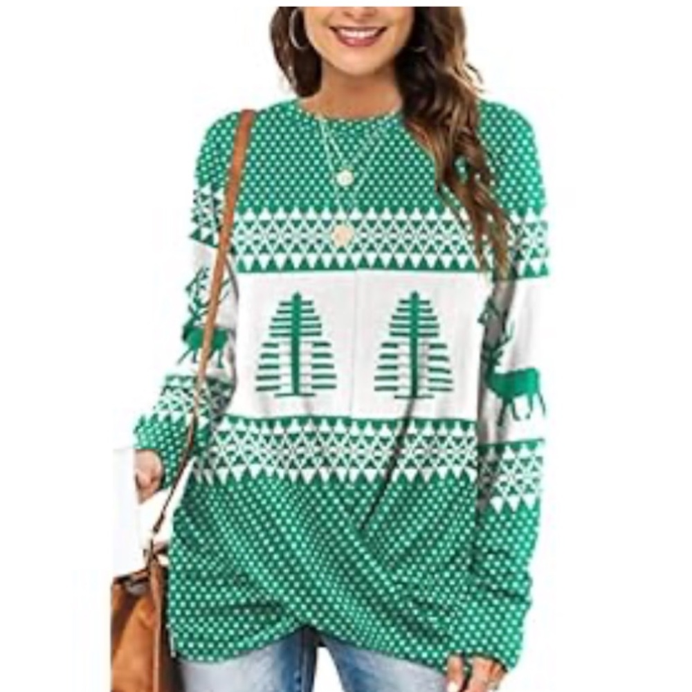 Festive Sweater Top